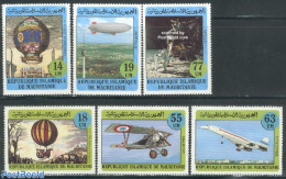 Mauritania 1982 Aviation Bi-centenary 6v, Mint NH, Transport - Balloons - Aircraft & Aviation - Space Exploration - Ze.. - Mongolfiere