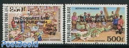 Togo 1984 World Postal Congress 2v (overprints), Mint NH, Various - U.P.U. - Street Life - U.P.U.