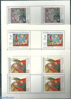 Czechoslovkia 1978 Paintings 3 M/ss, Mint NH, Art - Paintings - Altri & Non Classificati