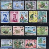 Dominica 1968 Associated Statehood 17v, Mint NH, History - Nature - Transport - Coat Of Arms - Birds - Frogs & Toads -.. - Schiffe