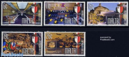 Malta 1999 25 Years Republic 5v, Mint NH, History - Coat Of Arms - Malte