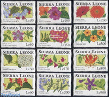 Sierra Leone 1993 Flowers 12v, Mint NH, Nature - Flowers & Plants - Sonstige & Ohne Zuordnung
