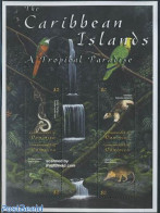 Dominica 2001 Fauna 4v M/s, Mint NH, Nature - Animals (others & Mixed) - Reptiles - Snakes - República Dominicana