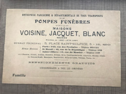 Enveloppe Entreprise Parisienne & Départementale De Tous Transports POMPES FUNEBRES - Supplies And Equipment