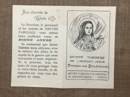 SAINTE THERESE DE L'ENFANT JESUS LISIEUX 1940 - Petit Format : 1921-40