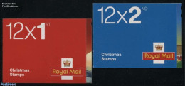 Great Britain 2015 Christmas 2 Booklets, Mint NH, Nature - Religion - Animals (others & Mixed) - Christmas - Neufs