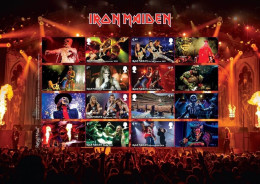 GB 2023 - Eddie Live - Iron Maiden Smilers/Collector Sheet   Cat Ref: SC-GS-149/ SG-LS-147 - Timbres Personnalisés