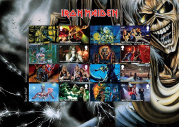 GB 2023 - Eddie - Iron Maiden Smilers/Collector Sheet   Cat Ref: SC-GS-150/ SG-LS-148 - Francobolli Personalizzati