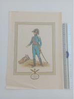 GRAVURE DANIEL DERVEAUX  -   OFFICIER D' ORDONNANCE DE L'EMPEREUR  1808 - Dokumente