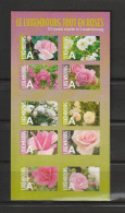 2010 " LE LUXEMBOURG TOUT EN ROSES " Sur Bloc De 10 Timbres " A" Du Luxembourg Neuf ** MNH. A Saisir !!! - Blocchi & Foglietti