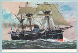 Première Frégate Cuirassée "LA GLOIRE" (1860) Par P. Jouibert - Warships