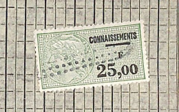 Connaissement Pour Bordeaux 1965 Avec Timbres Valeur 25,00 F Vert - Storia Postale