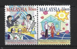 Malaysia 1997 Women's Association Pair  Y.T. 644/645 (0) - Maleisië (1964-...)
