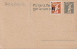 1906/ Schweiz Postkarte PrP 42, 7 1/2 Grau  Zum:CH 146 Mi:CH:156, Tell Knabe - Storia Postale