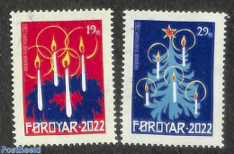 Faroe Islands 2022 Christmas 2v, Mint NH, Religion - Christmas - Weihnachten