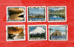 (Us8) NUOVA ZELANDA  °- 1996 - PAYSAGES. Yvert. 1461 à 1466.  . Used. - Used Stamps