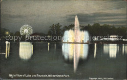 11700413 Willow Grove Night View Of Lake And Fountain Park Willow Grove - Otros & Sin Clasificación