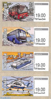 Faroe Islands 2022 Franking Labels 4v S-a, Mint NH, Transport - Automobiles - Helicopters - Ships And Boats - Voitures