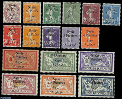 Syria 1924 Overprints 17v, Unused (hinged) - Syrien