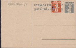 1906/ Schweiz Postkarte PrP 42, 7 1/2 Grau  Zum:CH 146 Mi:CH:156, Tell Knabe - Cartas & Documentos