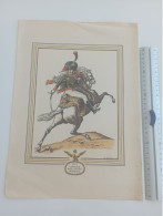 GRAVURE DANIEL DERVEAUX  -   CHASSEUR DE LA GARDE IMPERIALE  1812 - Documentos