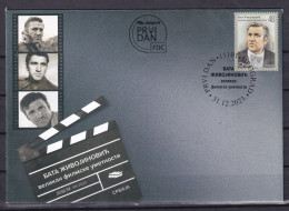 SERBIA 2023,BATA ŽIVOJINOVIĆ,ART,CINEMA, FILM,ACTOR,FDC - Serbia