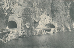 DESENZANO-LIMONE-GARDONE-RIVA-BRESCIA-LAGO DI GARDA- GARDESANA OCC.GALLERIE- CARTOLINA NON VIAGGIATA 1920-1930 - Brescia