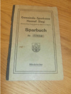 Altes Sparbuch Hennef , 1945 - 1948 , Johanna Larsonneur Geb. Otto In Hennef / Sieg , Sparkasse , Bank !! - Historical Documents