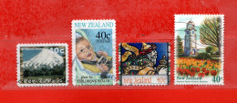 (Us8) NUOVA ZELANDA  °- 1996 - Yvert. 1495-1467-1494-1500 . Used. - Used Stamps