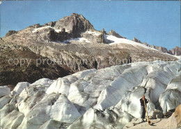 11698723 Rhonegletscher Glacier Du Rhone Mit Gerstenhoerner Rhone Rhone - Autres & Non Classés