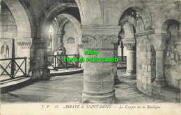 R621364 J. F. 18. Abbaye De Saint Denis. La Crypte De La Basilique. Phototypie P - Wereld