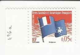 TAAF-2008-Drapeau - N° 496a ** - Unused Stamps