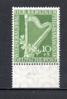 ALLEMAGNE BERLIN    N° 58   NEUF SANS CHARNIERE   COTE 70.00€   INSTRUMENTS DE MUSIQUE HARPE - Unused Stamps