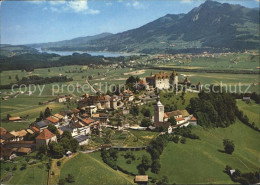 11698521 Gruyeres FR Panorama Fliegeraufnahme Gruyeres - Sonstige & Ohne Zuordnung