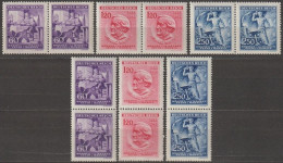 06/ Pof. 108-110, Complete Pairs - Neufs