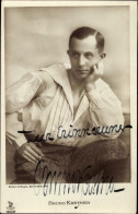 CPA Schauspieler Bruno Kastner, Portrait, Autogramm - Attori