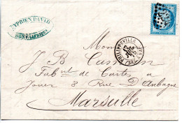 Lettre Philippeville Bateau à Vapeur 1875 - Otros & Sin Clasificación