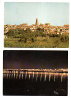 Fréjus Vue Générale , Fréjus Plage La Nuit,  2cartes - Frejus