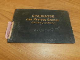 Altes Sparbuch Gronau B. Hannover , 1935 - 1939 , Alfred Jordan In Petze B. Sibbesse , Sparkasse , Bank !! - Historische Documenten