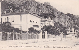 MENTON -06- Garavan - Villa Gena - Résidence Du Président Krüger  - 05-05-24 - Menton