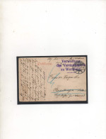 ALLEMAGNE, 1915, VERWALTUNG DES VEREINSLAZARETTS ZU WERTHEIM , - Kriegsgefangenenpost