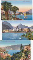 RIVA DEL GARDA-TRENTO-LAGO DI GARDA- 3 CARTOLINE NON VIAGGIATE 1920-1930 - Trento