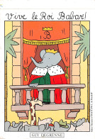 BABAR Autocollant  Vive Le Roi édition Guy Degrenne L De  Brunhoff   N° 60 \ML4002 - Comicfiguren