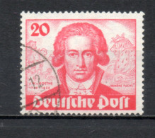 ALLEMAGNE BERLIN    N° 52   OBLITERE   COTE 100.00€   GOETHE - Used Stamps