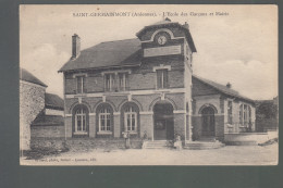 CP - 08 - Saint-Germainmont - Ecole Des Garçons - Mairie - Other & Unclassified