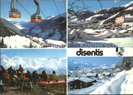 11698163 Disentis GR Luftseilbahn Ortsblick Terrassen Restaurant Caischavedra Di - Otros & Sin Clasificación