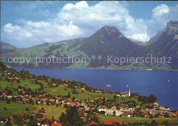 11698160 Faulensee Panorama Mit Sigriswiler Rothorn Justistal Niederhorn Faulens - Sonstige & Ohne Zuordnung