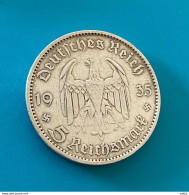 Monnaie De 5 ReichsMark--argent-- 1935A Allemagne / Vendu En L’état (2) - 5 Reichsmark