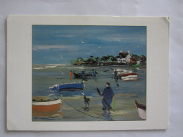 C SANSEAU BRETAGNE HATOUP CARTE DE 17CM X 12CM - Schilderijen