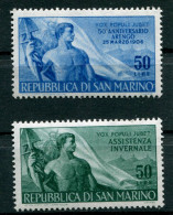 Repubblica Di San Marino - Sass. 437/438 ** - Nuevos